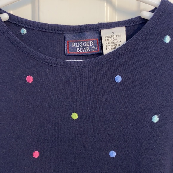 Rugged Bear Comfy Cotton, Polk-a-dot, Dress Size 7 - Picture 2 of 4